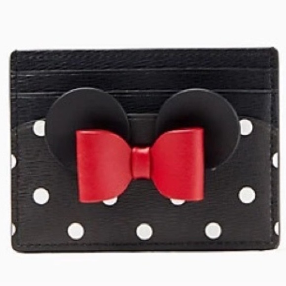 Minnie Mouse Polka Dot Kate Spade Card Holder - Picture 1 of 3